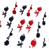 Vintage Red Rose Bouquet Pendant Earring DIY