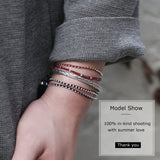 Vintage Indian Silver 925 Cuff Bracelets for Women Girls