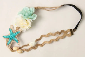 Vintage Sea Star Shell Hair Band Wedding Bridal Accessories Tiara Head Jewelry