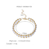 Adjustable Freshwater Pearl Knitting Bracelet