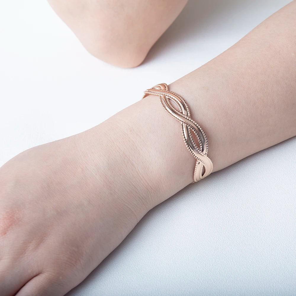 Stainless Steel Geometric Bracelet for Women's Charm Jewelry