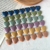 50pcs Cartoon Hearts Shape Resin Beads for DIY Jewelry, Earrings, Garments