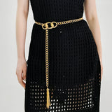 Vintage Fringe Waist Chain Metal Belt Women's Accessory