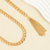 Vintage Fringe Waist Chain Metal Belt Women's Accessory