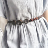 Vintage Tassel Belts for Women's Woven Dress Accessories Strap
