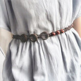 Vintage Tassel Belts for Women's Woven Dress Accessories Strap