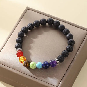 7 Chakras Mineral Crystal Bracelet Women