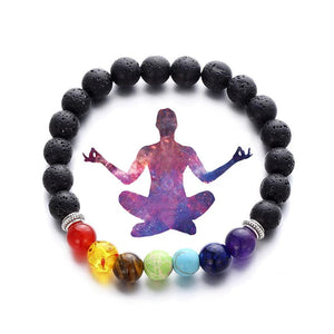 7 Chakras Mineral Crystal Bracelet Women