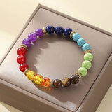 7 Chakras Mineral Crystal Bracelet Women