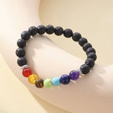 7 Chakras Mineral Crystal Bracelet Women