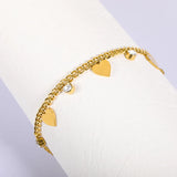 Vintage Shell Butterfly Bracelet 316L Stainless Steel Charm Chain Bangle