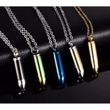 Punk Stainless Steel Cremation Pendant Necklace for Pets Ashes