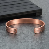 Copper Bracelets for Arthritis Women-Men Magnetic Solid Adjustable Cuff