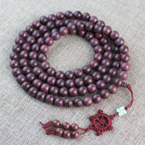 Violet Rose Wood Hematoxylin Rosary Bracelet