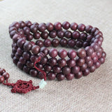 Violet Rose Wood Hematoxylin Rosary Bracelet