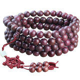 Violet Rose Wood Hematoxylin Rosary Bracelet