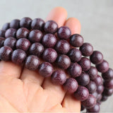 Violet Rose Wood Hematoxylin Rosary Bracelet