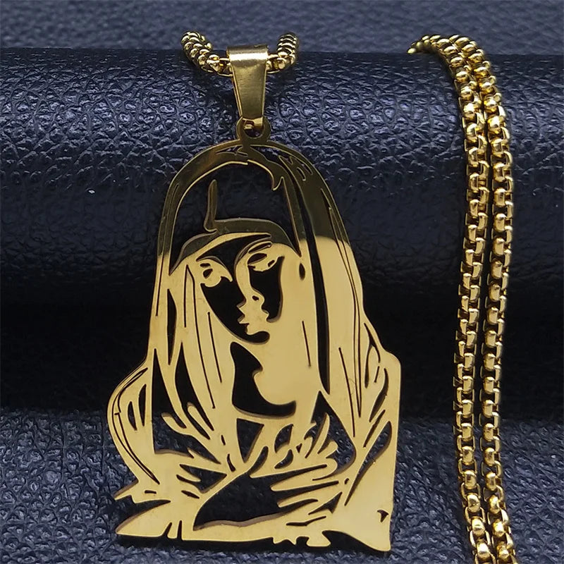 Virgin Mary Girls Necklace Our Lady Pendant Necklaces Jewelry