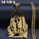 Virgin Mary Girls Necklace Our Lady Pendant Necklaces Jewelry