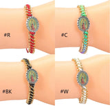 Virgin Mary Our Lady Of Guadalupe Hand-Woven Bracelet