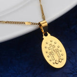 Virgin Mary Pendant Necklace for Women Girls Chain Jewelry