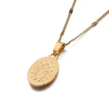 Virgin Mary Pendant Necklace for Women Girls Chain Jewelry