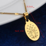 Virgin Mary Pendant Necklace for Women Girls Chain Jewelry
