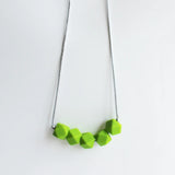 Viridity Baby Silicone Teether Necklace BPA-Free Silicone Geometric Beads