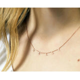 VishowCo 26 Letter Necklace Chocker Name Necklace for Christmas Gift