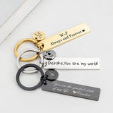 VishowCo Key Chain Stainless Steel Personalized Keychain