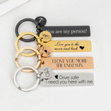 VishowCo Key Chain Stainless Steel Personalized Keychain