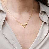 VishowCo Stainless Steel Necklace Pendant for Women Rose Jewelry Gift
