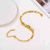 VishowCo Personalized Stainless Steel Name Anklet for Summer Beach