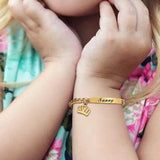 Custom Baby Name Bracelet - Stainless Steel