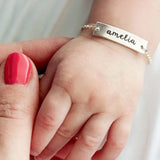 VishowCo Personalized Stainless Steel Name Bracelet for Kids