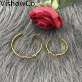 VishowCo Name Bracelet Personalized Stainless Steel Nameplate Bracelets