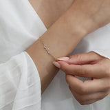 Personalized Name Bracelet Stainless Steel Chain 9mm Zircon Women