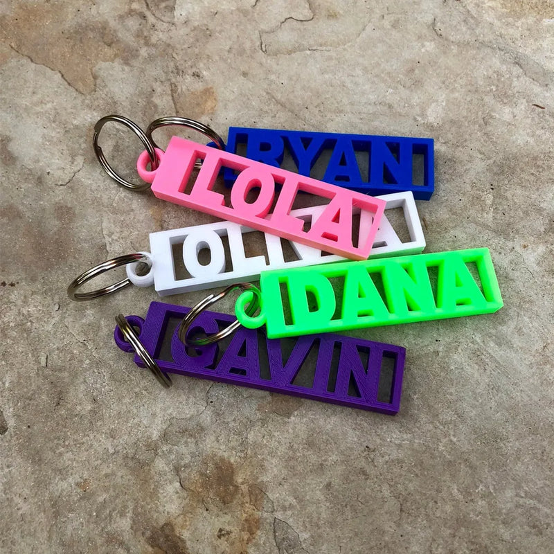 VishowCo Personalized Acrylic Signature Nameplate Keychain