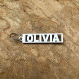 VishowCo Personalized Acrylic Signature Nameplate Keychain