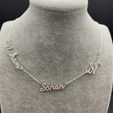 VishowCo Name Necklace Personalized Diamond Pendant Necklace
