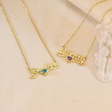 VishowCo Name Necklace Personalized Gift for Mom Birthday