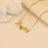 VishowCo Name Necklace Personalized Gift for Mom Birthday