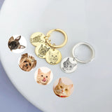 VishowCo Dog Keychain - Personalized Pet Portrait Gift