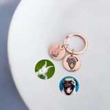 VishowCo Dog Keychain - Personalized Pet Portrait Gift