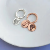 VishowCo Dog Keychain - Personalized Pet Portrait Gift
