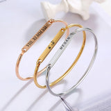 VishowCo Stainless Bangle Personalized Jewellery Gift