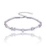 VishowCo Personalized Stainless Steel Name Choker with Zircon Letter Jewelry