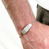 VishowCo Men's Personalized Stainless Steel Bracelet Father's Gift