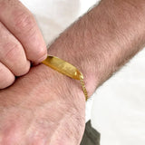 VishowCo Men's Personalized Stainless Steel Bracelet Father's Gift