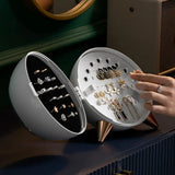 Ring Earring Necklace Storage Case Showcase Jewelry Organizer Box